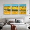 Framed Canvas Wall ArtOil Paintings Impressionism Aesthetic Prints Canvas Paintings for Living Room Bedroom Office Home; 3 Panels